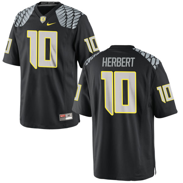 Men's Nike Justin Herbert Black Los Angeles Chargers Rflctv Limited Jersey Size: Medium