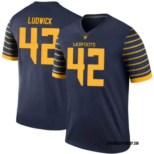 Men's Nike Kaden Ludwick Oregon Ducks Legend Navy Football College Jersey