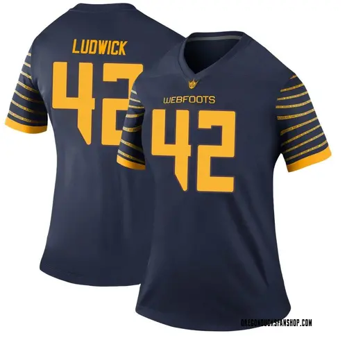 Women's Nike Kaden Ludwick Oregon Ducks Legend Navy Football College Jersey